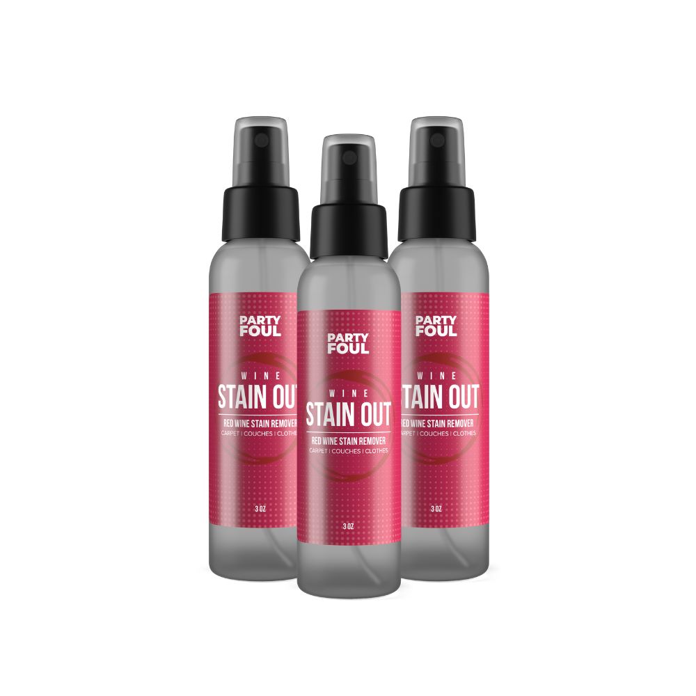 Party Foul 3oz Wine Stain Remover Versatile General Purpose Stain Remover (3-Pack)