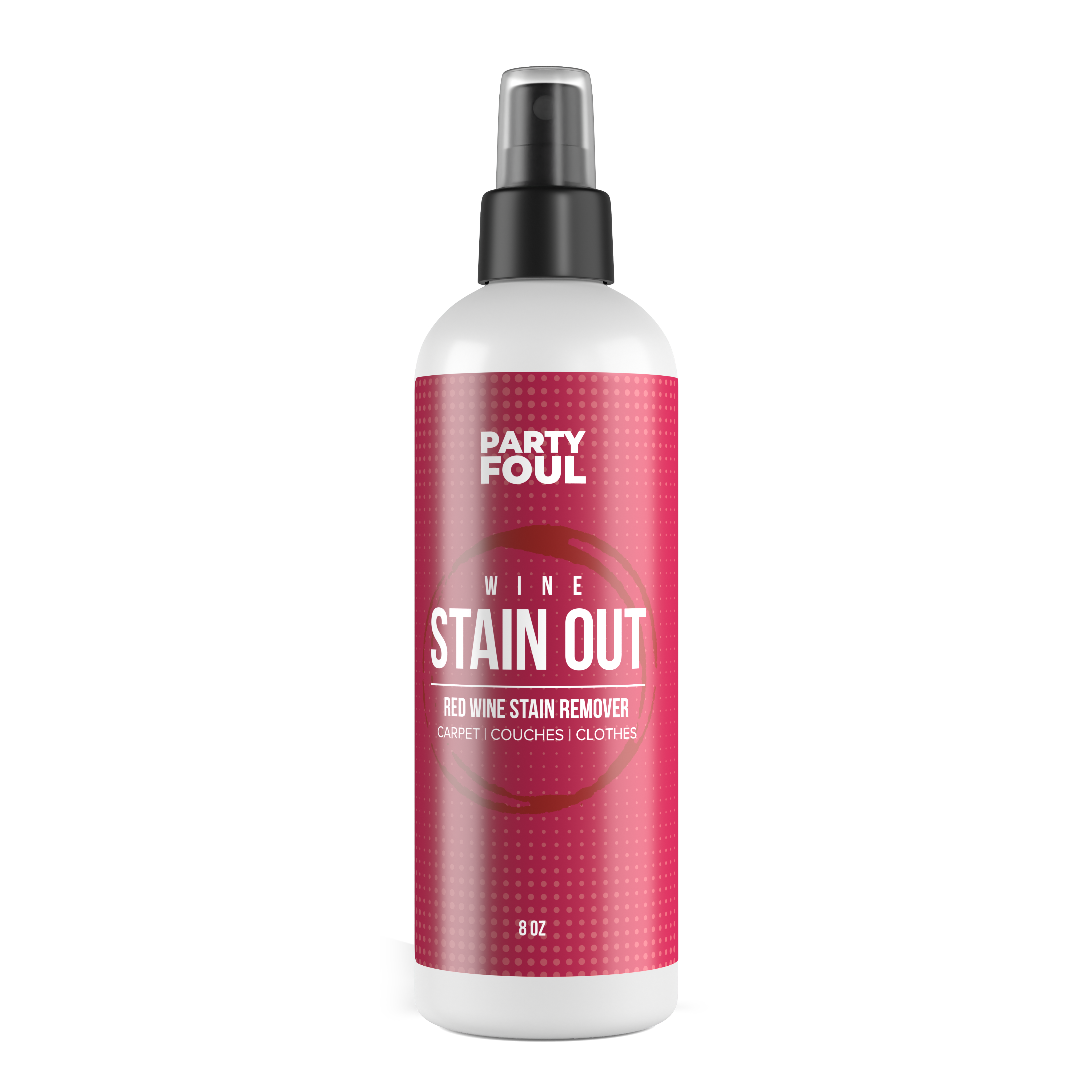 8oz Wine Stain Out Spray - Plant Based Red Wine Stain Remover for Clothes, Carpets, & Couches